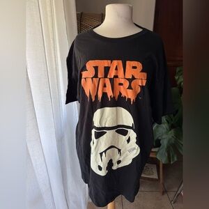 Star Wars Black‎ and Orange Graphic T-Shirt Halloween